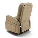 Poltrona Alzapersona 4 motori 70x87x105 cm a Batteria Ricaricabile In Tessuto Diva Dubai Tortora