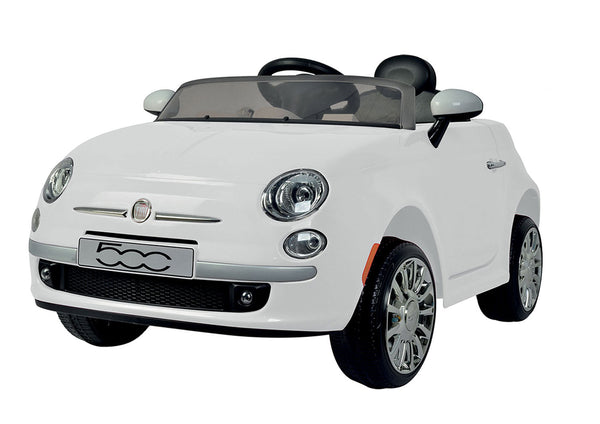 Voiture électrique pour enfants 12V avec permis Fiat 500 blanc acquista