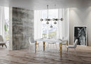 Tavolo Allungabile 160-264x90x77 cm Karamay Bianco Frassino