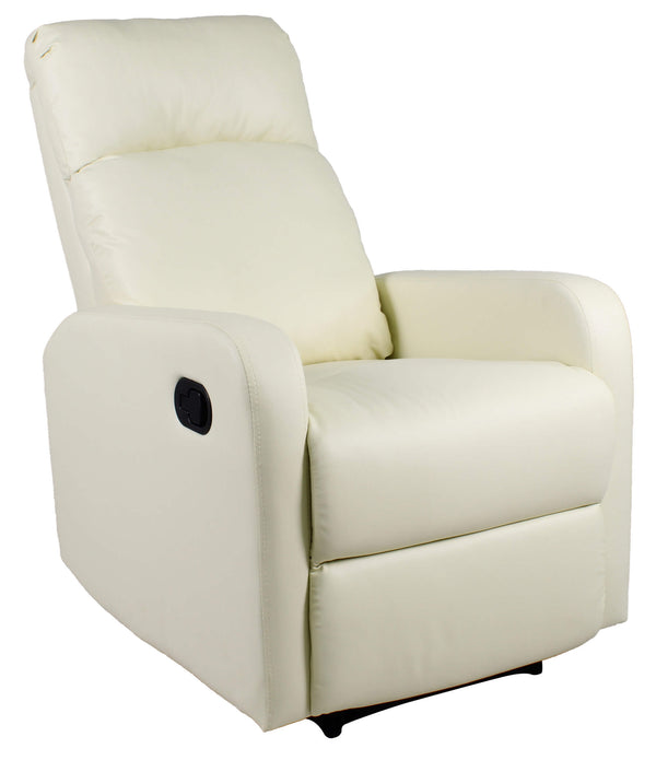 prezzo Fauteuil relax manuel en faux cuir crème Vandi