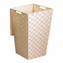 Cesto Portabiancheria in poliestere crema quadro cm 33x33xh53