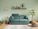 Divano Letto 3 Posti 191x100x98 cm in Tessuto Giallo