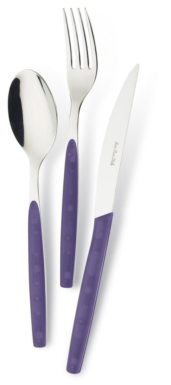 Servizio Set di Posate 24 pezzi in Acciaio Inox Eme Dream Lilla 25 online