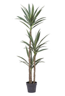 Yucca Artificiale con Vaso Altezza 154 cm Grigio