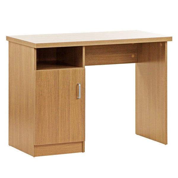 Scrivania 1 anta e 1 vano portaoggetti 100x50x75 cm in Legno Naturale prezzo