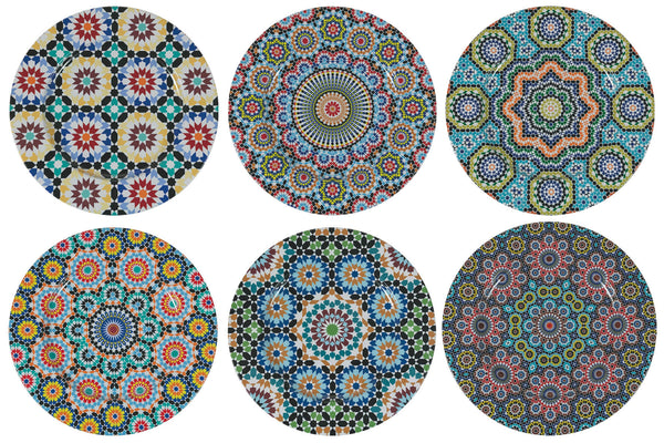 acquista Lot de 6 sets de table en métal Ø33 cm VdE Tivoli 1996 Marrakech