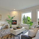 Set 2 Piante Artificiali Palma del Viaggiatore da Interno e Esterno H150 cm con Vaso Verde