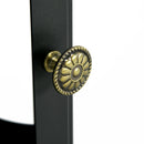 Camino a Bioetanolo da Pavimento 36x26x54 cm Bruciatore da 1,2L in Acciaio Inox Nero 