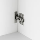 Mobile Sotto Lavabo Bagno 60x30x65 cm in Legno e Acciaio Bianco e Oro