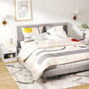Set 2 Comodini con Cassetto e Ripiano a Giorno in Legno 39x28x41 cm Bianco  