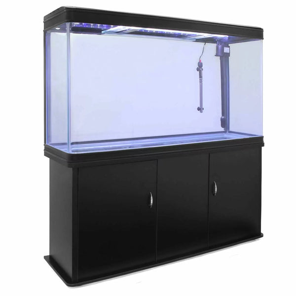 sconto Aquarium 143,5x120,5x39 cm 300 litres avec meuble noir