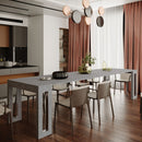 Consolle Allungabile 90x49/320x77 cm Transformer cemento