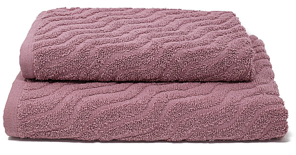 sconto Ensemble éponge serviettes invité + lingette Sally Onda Vinaceo