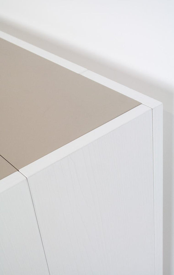 online Console en Bois Extensible H78x42,5x90/302cm Itamoby Box Frêne Blanc et Corde Classique