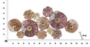 Pannello Crox 132x10x64 cm in Ferro Multicolor