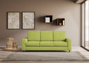 Divano 3 Posti 208x85x85 cm Sakar in Tessuto Verde