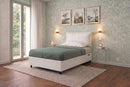 Letto Singolo Contenitore Imbottito Similpelle Bianco BoxMax Testata Soft Varie Misure
