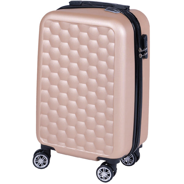 Trolley Cabina Rigido Bagaglio a Mano 33.5x22x55 cm con Maniglia Telescopica Oro online