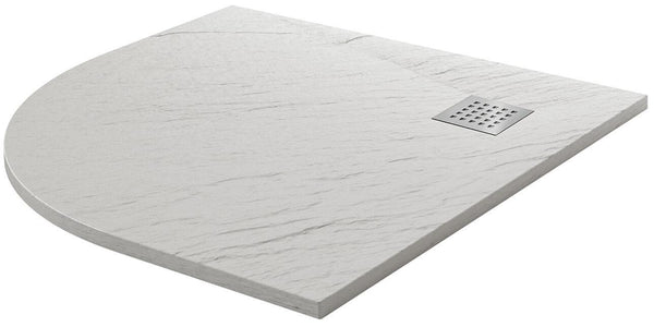 Receveur de douche semi-circulaire 90x90 cm en Fosterberg Azalea 4 Acrylique Blanc acquista