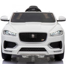 Macchina Elettrica per Bambini 12V con Licenza Jaguar F-Pace Bianca