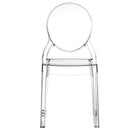 Set 4 Sedie Impilabili 47x90x50 cm in Policarbonato Glass Trasparente