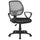 Chaise de bureau en tissu et maille Tosini Atlanta gris/noir