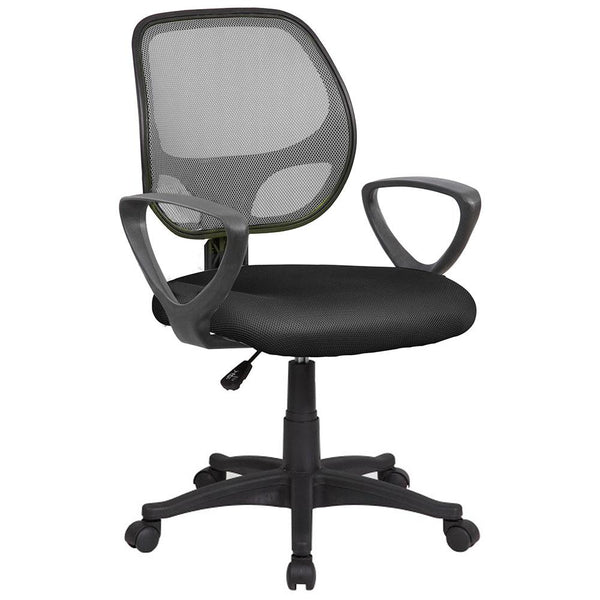Chaise de bureau en tissu et maille Tosini Atlanta gris/noir sconto
