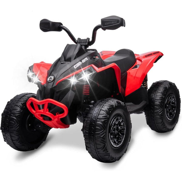 sconto Quad Elettrico per Bambini Licenza Can-Am Renegade 12V ATV Telecomando e Ammortizzatori Rosso