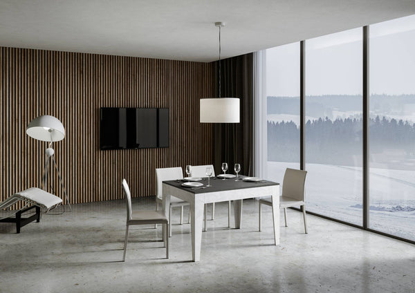 Tavolo Allungabile 120-180x90x77 cm Cico Mix Antracite Spatolato online