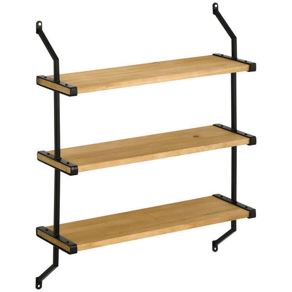 Bibliothèque échelle suspendue moderne 51x15x63,5 cm en bois naturel et métal online