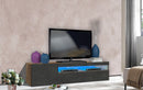 Mobile TV 2 Ante 154,9x40x36,5 cm Daiquiri Acero Pereira e Ardesia