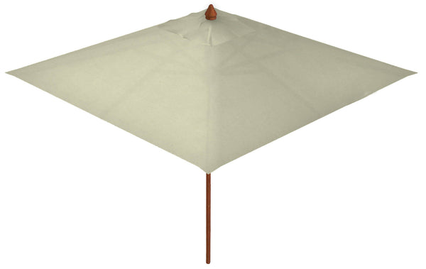 Parasol de Jardin 3x3 m Mât en Bois Ø60 mm Auvent Acrylique Danieli Bangkok Ecru sconto
