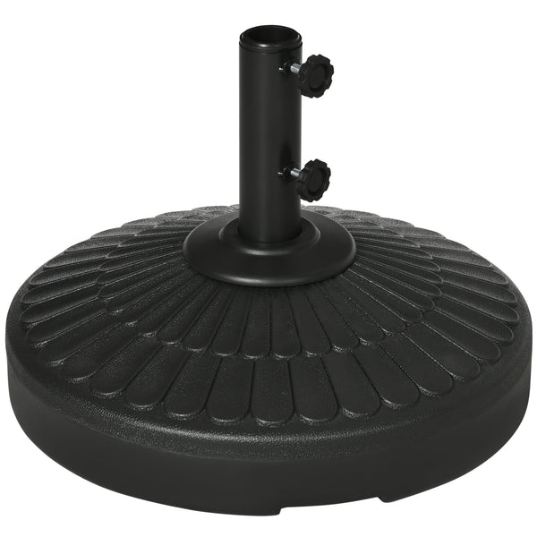 acquista Base per Ombrellone da Giardino Ø48,5x36 cm Palo 38-48 mm in HDPE Nero