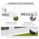 Tendostruttura 10x6m con Pareti Rimobivili in Acciaio e Poliestere Bianca