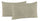 Paire de taies d'oreiller 52x82 cm en microfibre gris tourterelle