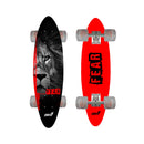 Skateboard con Tavola 61 cm in Legno Fear Rosso Verde