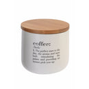 Barattolo Caffè Double Face 500 ml in New Bone China VdE Tivoli 1996 Bianco