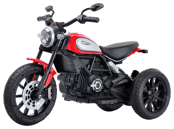 acquista Moto Elettrica per Bambini Licenza Ufficiale Ducati Scrambler 12V 3,5Ah Rosso