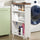 Carrello Portaoggetti Salvaspazio 50x16x80 cm per Cucina Bagno con Ruote Bianco