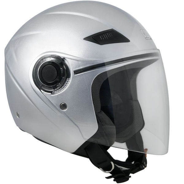 Casque Jet pour Scooter Visière Longue CGM Caribe 131A Argent online