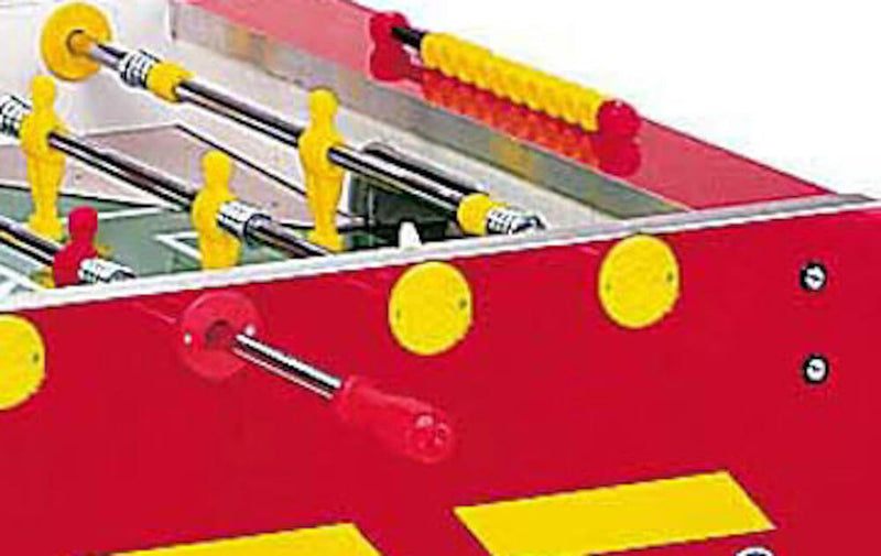 Calciobalilla in Mdf Rosso con Aste Rientranti Garlando G-500 Weatherproof