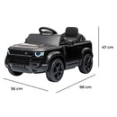 Macchina Elettrica per Bambini Licenza Land Rover Defender Small 12V con Telecomando Nero