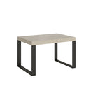 Tavolo Allungabile 120-224x90x77 cm Tecno Cashmere Telaio Antracite 