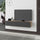 Meuble TV suspendu 135x31,7x25 cm en MDF Chêne Anthracite Francy