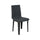 Chaise Armida 40/44x42x86 cm Pieds anthracite en simili cuir Gris