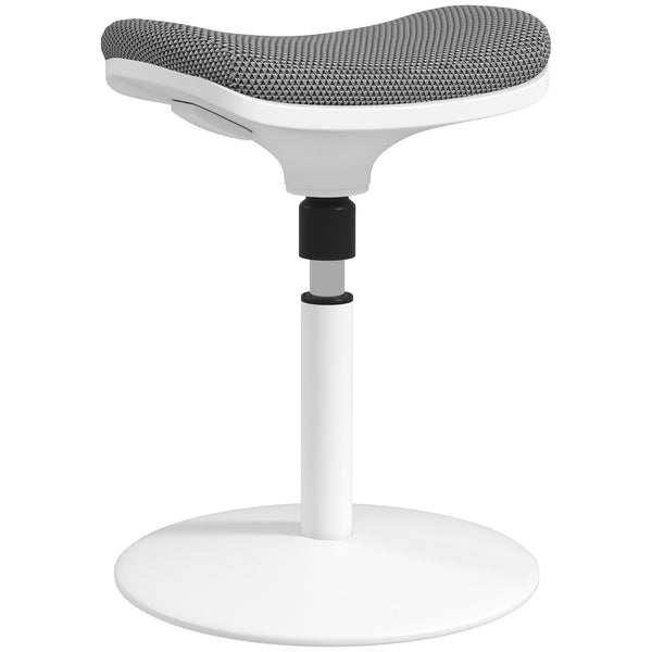 acquista Sgabello Ergonomico e Imbottito ad Altezza Regolabile 41,5x41,5x51,5-71,5 cm con Inclinazione a 5° Grigio