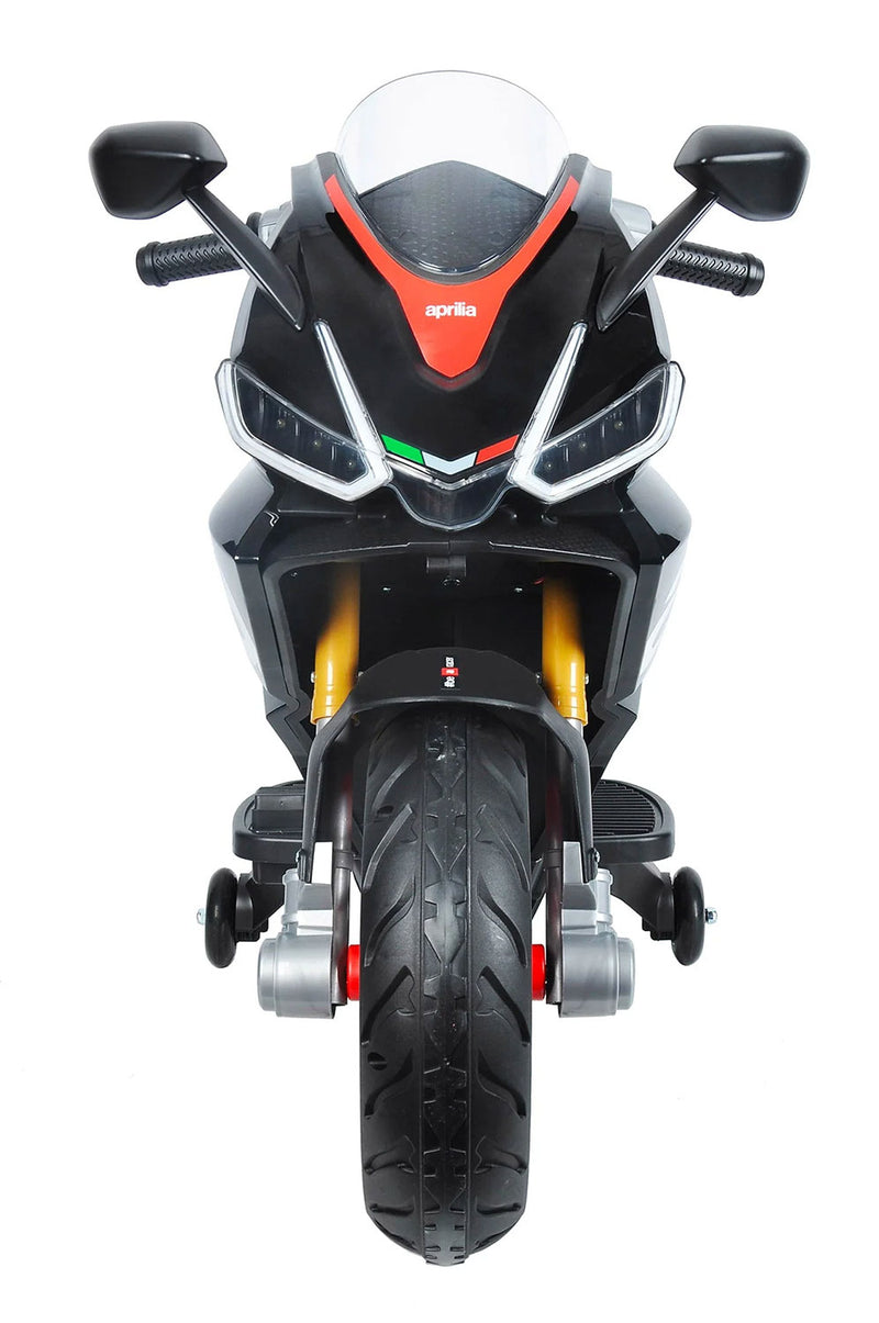 Moto Elettrica per Bambini Licenza Ufficiale Aprilia RS660 12V 3,5Ah Nero       