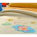 Coperta Misto Lana per Lettino 150x110cm 400gr Cober Stellina Baby Panna