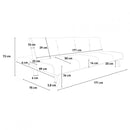 Divano Letto Clic Clac 171x75x73 cm in Tessuto Grigio Scuro