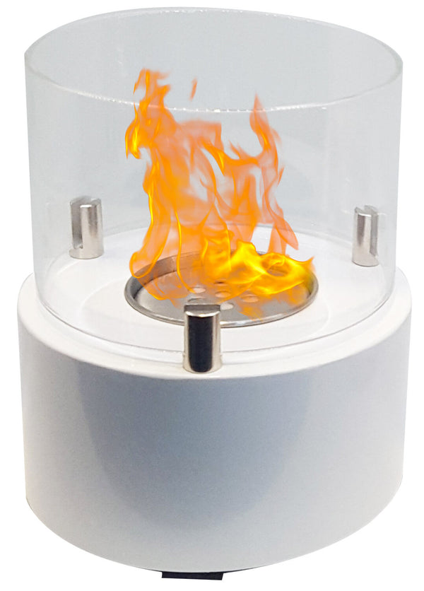 Cheminée de Table au Bioéthanol Ø13x15,8cm Vannini Giotto Bougie Blanche acquista